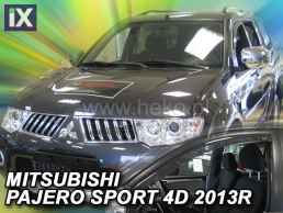 Ανεμοθραύστες για Mitsubishi Pajero Sport (2013+) 5 πορτο - 2 τμχ. εμπρός