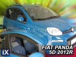 Ανεμοθραύστες για Fiat Panda III (2012+) 5 πορτο - 4 τμχ. εμπρός και πίσω