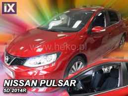 Ανεμοθραύστες για Nissan Pulsar (2014+) 5 πορτο - 2 τμχ. εμπρός