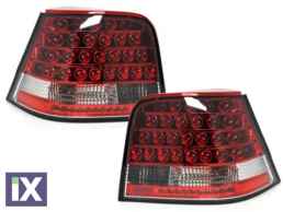 Πίσω φανάρια led για Vw Golf IV - κόκκινα/chrome - σετ 2τμχ.