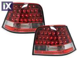 Πίσω φανάρια led για Vw Golf IV - κόκκινα/chrome - σετ 2τμχ.