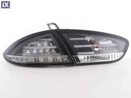 Πίσω φανάρια led για Seat Leon 1P (2009+) - μαύρα - σετ 2τμχ.