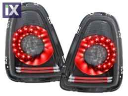 Πίσω φανάρια led για Mini Cooper (2006-2008) - μαύρα - σετ 2τμχ.