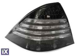 Πίσω φανάρια led για Mercedes W 220 S-Class (1998-2005) - μαύρα - σετ 2τμχ.