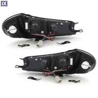 Φανάρια εμπρός led για Ford Mondeo (1996-2000) - black , με λάμπες (Η1) - σετ 2τμχ.