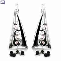 Πίσω φανάρια για Citroen C3 (2002-2005) - chrome - σετ 2τμχ.