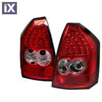 Πίσω φανάρια led για Chrysler 300C sedan (2004-2008) - κόκκινα - σετ 2τμχ.