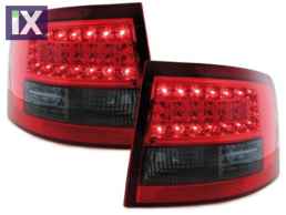 Πίσω φανάρια led για Audi A6 combi (1997-2004) - φιμέ / κόκκινα - σετ 2τμχ.