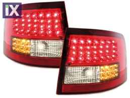 Πίσω φανάρια led για Audi A6 combi (1997-2004) - φιμέ / κόκκινα - σετ 2τμχ.