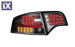 Πίσω φανάρια led για Audi A4 sedan (2004-2007) - black - σετ 2τμχ.