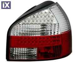 Πίσω φανάρια led για Audi A3 (1996-2003) - chrome - σετ 2τμχ.