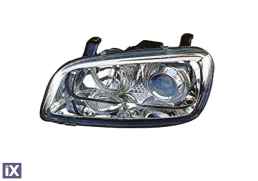 Φανάρια εμπρός angel eyes για Toyota Rav4 (1994-2000) - chrome , με λάμπες (Η1) - σετ 2τμχ.