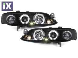 Φανάρια angel eyes εμπρός για Opel Vectra B (1999-2001) , με λάμπες (Η1) - σετ 2τμχ.