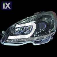 Φανάρια εμπρός led lightbar για Mercedes C-CLASS W204 (2011+) , με λάμπες (Η1) - σετ 2τμχ.