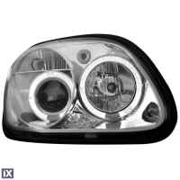 Φανάρια εμπρός angel eyes για Mercedes R170 SLK (1996-2004) , με λάμπες (Η1) - σετ 2τμχ.