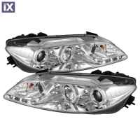 Φανάρια εμπρός led angel eyes για Mazda 6 (2002-2008) , με λάμπες (Η1) - σετ 2τμχ.