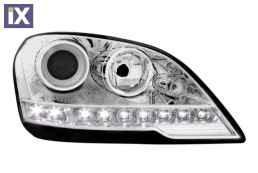 Φανάρια εμπρός led για Mercedes ML W164 (2008+) , χωρίς λάμπες (Η7) - σετ 2τμχ.