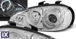 Φανάρια εμπρός angel eyes για Mazda MX 3 (1991-1998) , με λάμπες (Η1) - σετ 2τμχ.