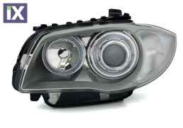 Φανάρια εμπρός angel eyes για BMW E87 (2004-2011) - chrome , χωρίς λάμπες (Η7) - σετ 2τμχ.