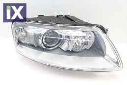 Φανάρια εμπρός angel eyes για Audi A6 (2004-2007) - chrome , χωρίς λάμπες (Η7) - σετ 2τμχ.