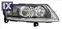 Φανάρια εμπρός angel eyes για Audi A6 (2004-2007) - chrome , χωρίς λάμπες (Η7) - σετ 2τμχ.