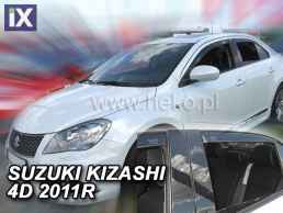 Ανεμοθραύστες για Suzuki Kizashi (2010+) sedan - 4 τμχ εμπρός και πίσω