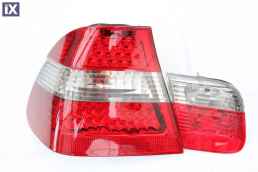 Πίσω φανάρια led για BMW E46 sedan (1998-2001) -φιμέ φλας - σετ 2τμχ.