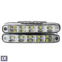 Universal led φώτα με 5 led x 1W - υπό γωνία - 2τμχ.