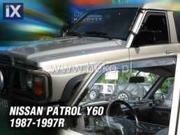 Ανεμοθραύστες για Nissan Patrol (1987-1997) με ηλ. καθρέφτες 5 πορτο - 4 τμχ. εμπρός και πίσω