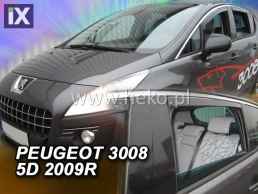 Ανεμοθραύστες για Peugeot 3008 (2009-2016) 4 τμχ. εμπρός και πίσω