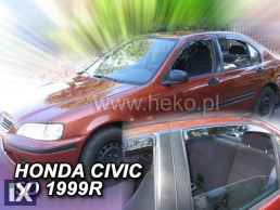 Ανεμοθραύστες για Honda Civic UK (1996-2000) 5 πορτο , combi - 4 τμχ. εμπρός και πίσω