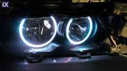 RGB δαχτυλίδια angel eyes led για BMW E46 coupe (2003+) - με εναλλαγή χρωμάτων