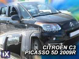 Ανεμοθραύστες για Citroen C3 Picasso (2009+) 5 πορτο - 4 τμχ. εμπρός και πίσω