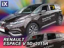 Ανεμοθραύστες για Renault Espace (2014+) - 4 τμχ. εμπρός και πίσω