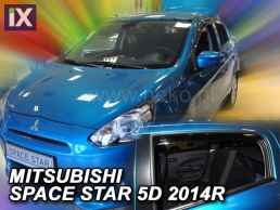 Ανεμοθραύστες για Mitsubishi Space Star (2014+) 5 πορτο - 4 τμχ. εμπρός και πίσω