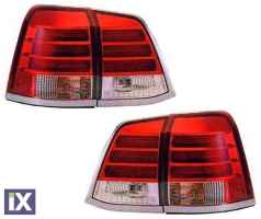 Πίσω φανάρια led για Toyota Land Cruiser J200 (2007+) - chrome - σετ 2τμχ.