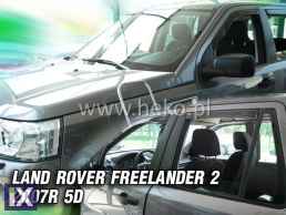 Ανεμοθραύστες για Land Rover Freelander (2007+) 5 πορτο - 4 τμχ εμπρός και πίσω