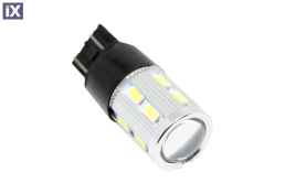 Led λάμπα τύπου Τ20 CANBUS με 16 SMD led και προτζέκτορα 5630 διπλού φωτισμού κόκκινη - 1τμχ.