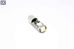 Led λάμπα τύπου BA9S CANBUS με 3 SMD led εκ διαμέτρου αντίθετα - 1τμχ.