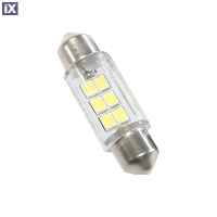 Led λάμπα για πλαφονιέρα με 6 SMD led 36 mm - 1τμχ.