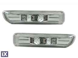 Led φλας BMW E46 (1998-2001) / E46 Compact - χρωμίου - σετ 2τμχ.