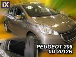 Ανεμοθραύστες για Peugeot 208 (2012+ ) 5 πορτο - 4 τμχ. εμπρός και πίσω