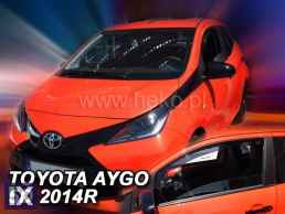 Ανεμοθραύστες για Toyota Aygo (2005-2014) 5 πορτο - 2 τμχ. εμπρός