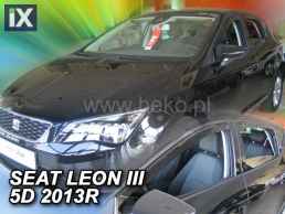 Ανεμοθραύστες για Seat Leon (2013+) 5 πορτο - 4 τμχ εμπρός και πίσω