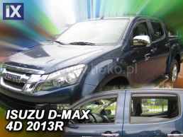 Ανεμοθραύστες για Isuzu D-Max (2012+) 4 πορτο - 4 τμχ. εμπρός και πίσω