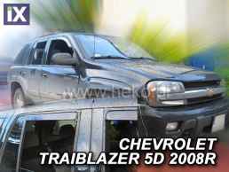 Ανεμοθραύστες για Chevrolet Trailblazer (2002-2009) 5 πορτο - 4 τμχ. εμπρός και πίσω