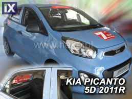 Ανεμοθραύστες για Kia Picanto (2004-2011) 5 πορτο - 4 τμχ. εμπρός και πίσω