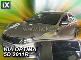 Ανεμοθραύστες για Kia Optima (2010-2015) sedan - 4 τμχ. εμπρός και πίσω