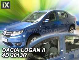 Ανεμοθραύστες για Dacia Logan II (2013+) sedan - 4 τμχ. εμπρός και πίσω