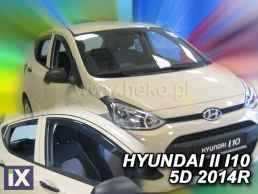 Ανεμοθραύστες για Hyundai i10 (2014+) 5 πορτο - 4 τμχ. εμπρός και πίσω